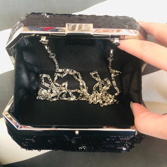 Sequin Clutch w/Chain - Picture 2 of 3